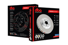 DBA Front Slotted 5000 Series 2 Pcs Rotor w/ Black Hat w/ 10 Stud Pattern Subaru WRX 2015-2021 | 52650BLKS-10