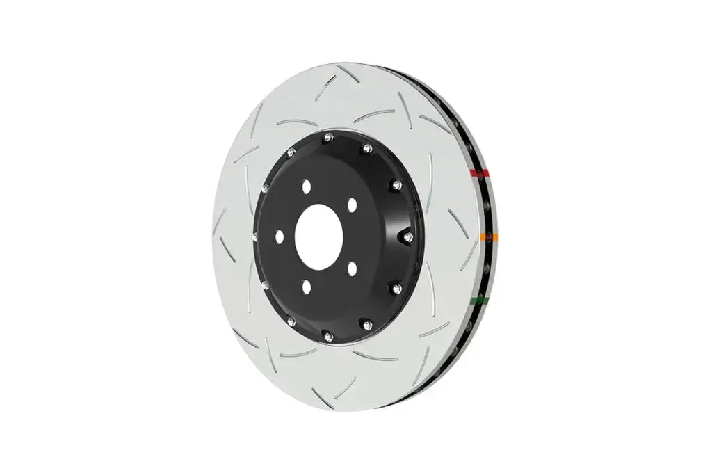 DBA Front Slotted 5000 Series 2 Pcs Rotor w/ Black Hat w/ 10 Stud Pattern Subaru WRX 2015-2021 | 52650BLKS-10