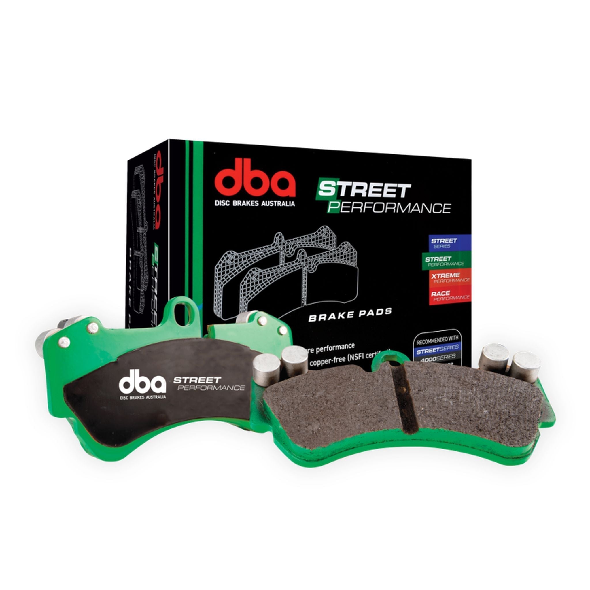 DBA Street Performance Rear Brake Pads Subaru WRX 2022-2026 | DB2398SP