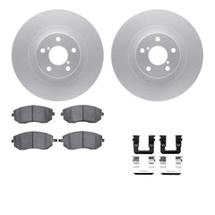 DFC Front GeoSPEC Coated Brake Rotors & R1 Optimum OE Pads w/ Hardware Subaru Impreza GT 2009-2010 | WDUH1-13078