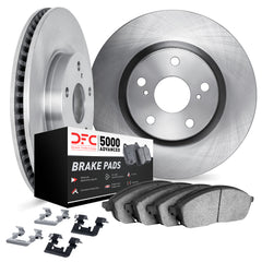 DFC Front Plain Brake Rotors & 5000 Advanced Brake Pads w/ Hardware Subaru Crosstrek 2024-2026 | 6512-13243
