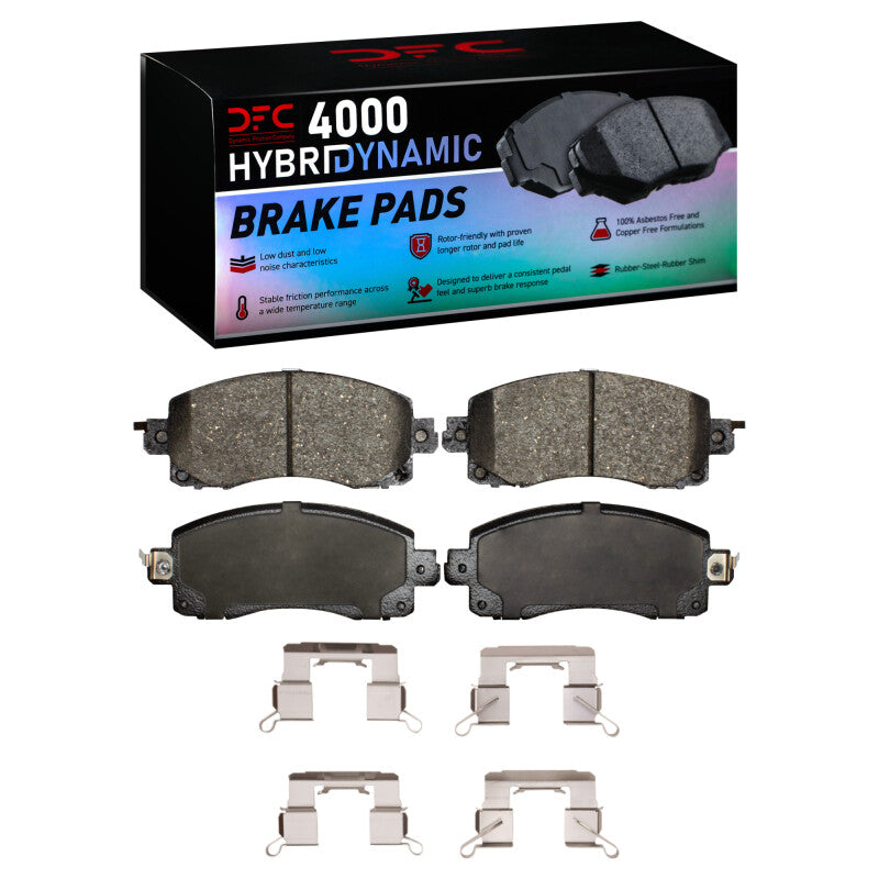 DFC Front & Rear 4000 HybriDynamic Brake Pad, Hardware & GeoSPEC Rotor Package Subaru WRX 22-26 w/ Electric Parking Brake | 4814-13052