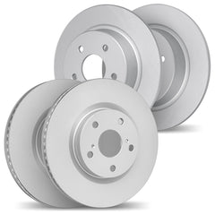 DFC Front & Rear GeoSPEC Coated Blank Brake Rotors Subaru WRX 2015-2021 w/ Eyesight Tech | 4004-13030