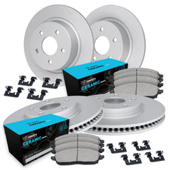 DFC Front & Rear GeoSPEC Coated Brake Rotors & R1 Ceramic Brake Pads Subaru Impreza GT 2009-2010 | WDWH2-13023