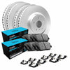 DFC Front and Rear GeoSPEC Coated Blank Rotors & R1 Ceramic Pads w/ Hardware Brake Kit Subaru STI 2008-2021 | WDWH2-13027