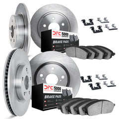 DFC Plain Brake Rotors & 5000 Advanced Brake Pads w/ Hardware Subaru WRX 2012-2014 | 6514-13039