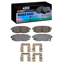 DFC Rear 4000 HybriDynamic Brake Pad, Hardware & Rotor Package Subaru BRZ 13-26 Vented Rear Disc / Scion FR-S 13-16 / Toyota 86 17-26 | 6812-13044