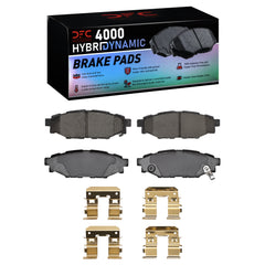 DFC Rear 4000 HybriDynamic Brake Pads & Hardware Kit Subaru WRX 2016-2021 w/ Manual Parking Brake | 4000-1114-01
