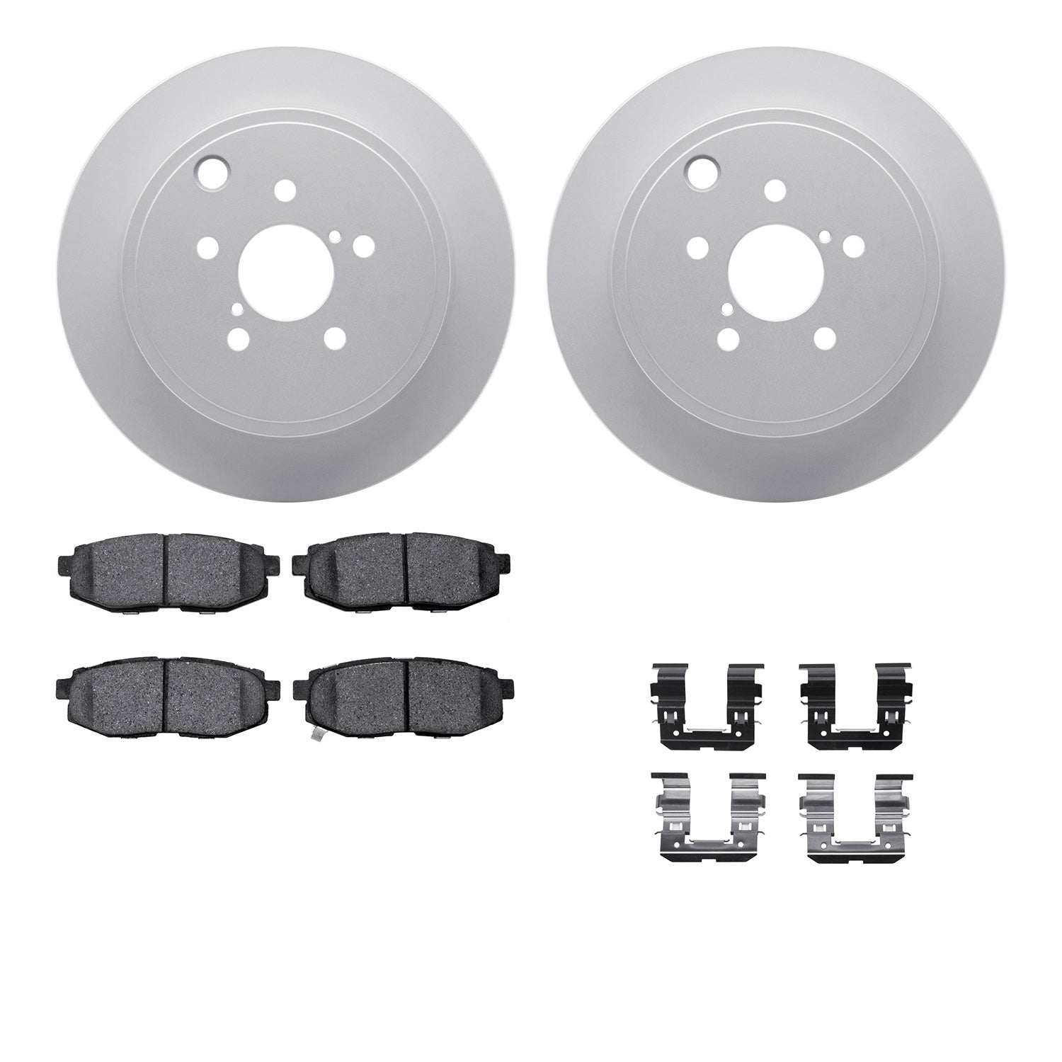 DFC Rear 5000 Advanced Ceramic Brake Pad & GeoSPEC Rotor Package Subaru BRZ / Scion FR-S / Toyota 86 13-26 | 4512-13066