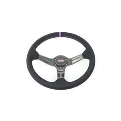 DND Performance Carbon Fiber Suede Race Steering Wheel - Purple