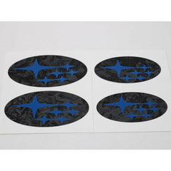 DTC Carbon Emblem Overlays Non-Sport Grille Hatch Subaru WRX 08-14 / STI 08-14