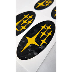 DTC Carbon Emblem Overlays Non-Sport Grille Hatch Subaru WRX 08-14 / STI 08-14