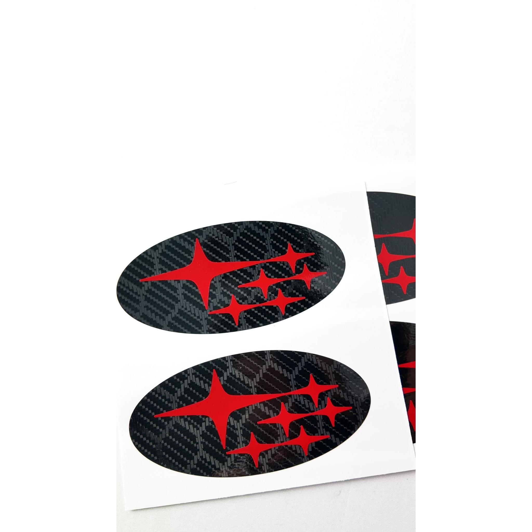 DTC Carbon Fiber Front and Rear Emblem Overlay Pair Subaru BRZ 2022-2026