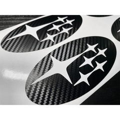 DTC Carbon Fiber Front and Rear Emblem Overlay Pair Subaru BRZ 2022-2026