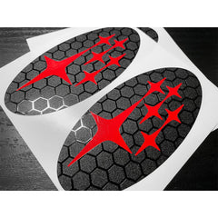 DTC Carbon Fiber Front and Rear Emblem Overlay Pair Subaru BRZ 2022-2026