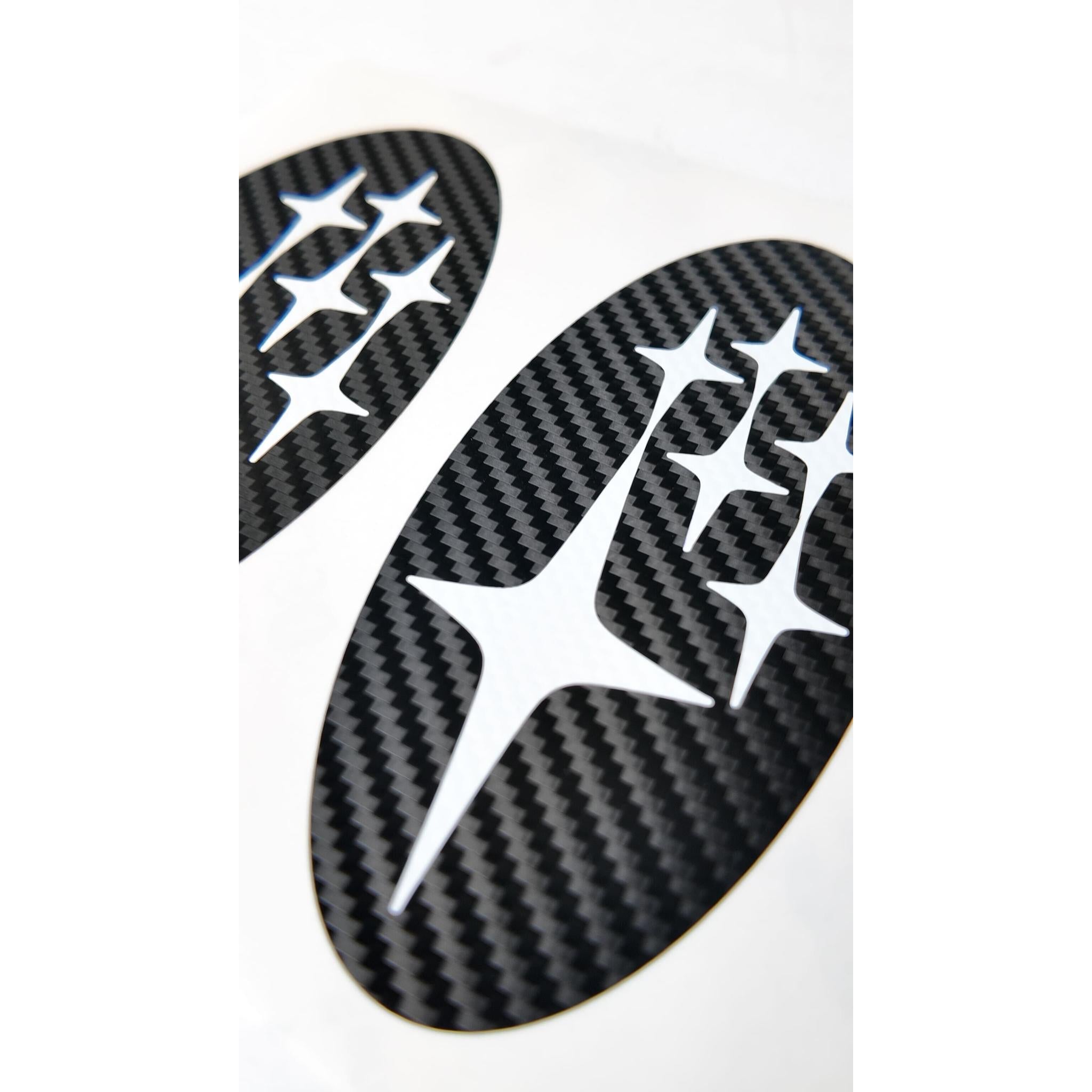 DTC Carbon Fiber Front and Rear Emblem Overlay Pair Subaru BRZ 2022-2026