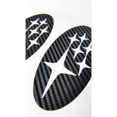 DTC Carbon Fiber Front and Rear Emblem Overlay Pair Subaru BRZ 2022-2026