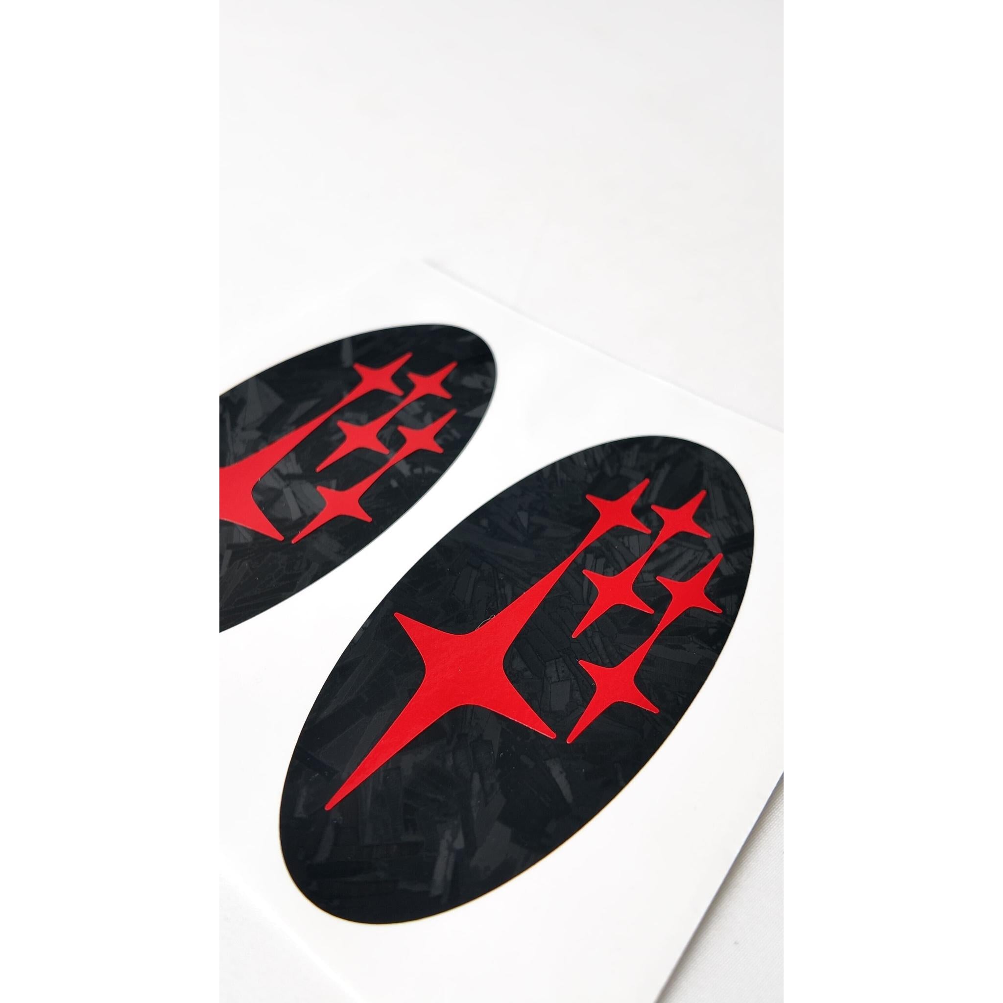 DTC Carbon Fiber Front and Rear Emblem Overlay Pair Subaru BRZ 2022-2026