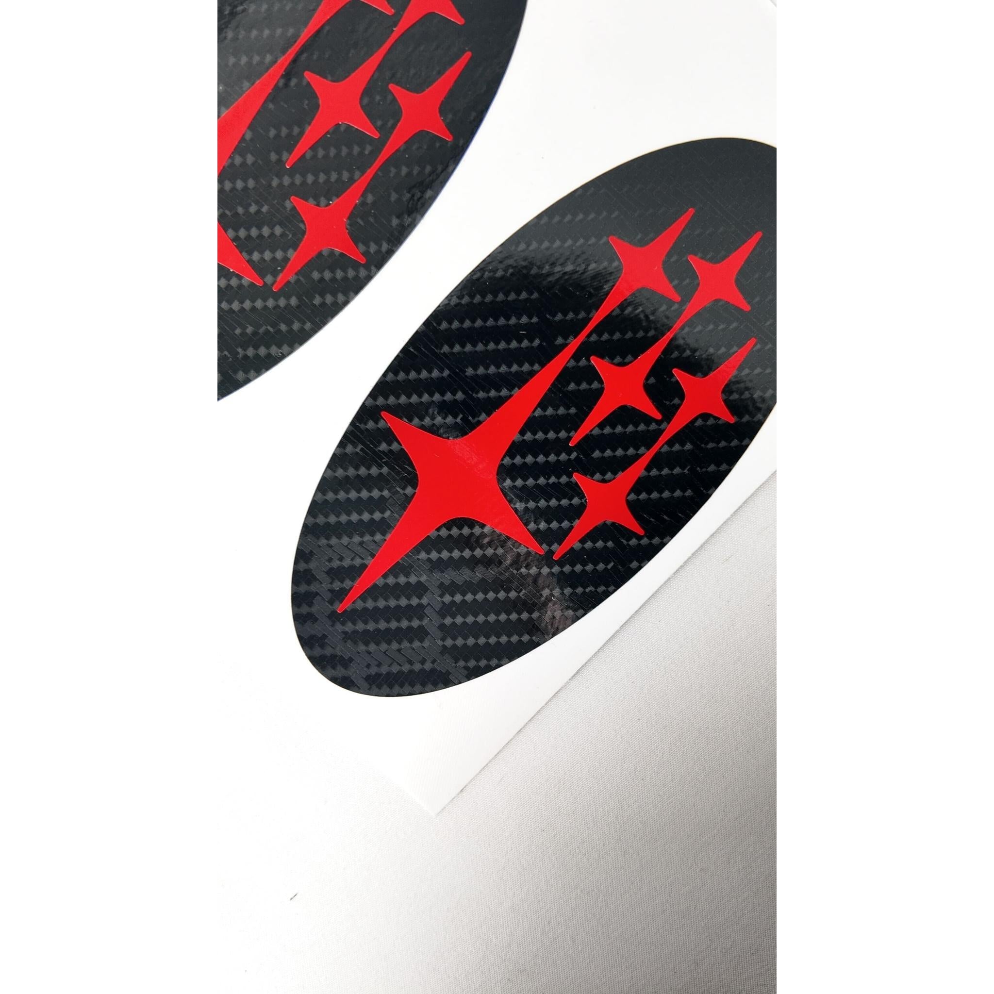 DTC Carbon Fiber Front and Rear Emblem Overlay Pair Subaru BRZ 2022-2026