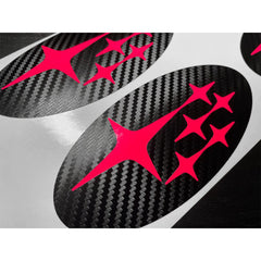 DTC Carbon Fiber Front and Rear Emblem Overlay Pair Subaru BRZ 2022-2026