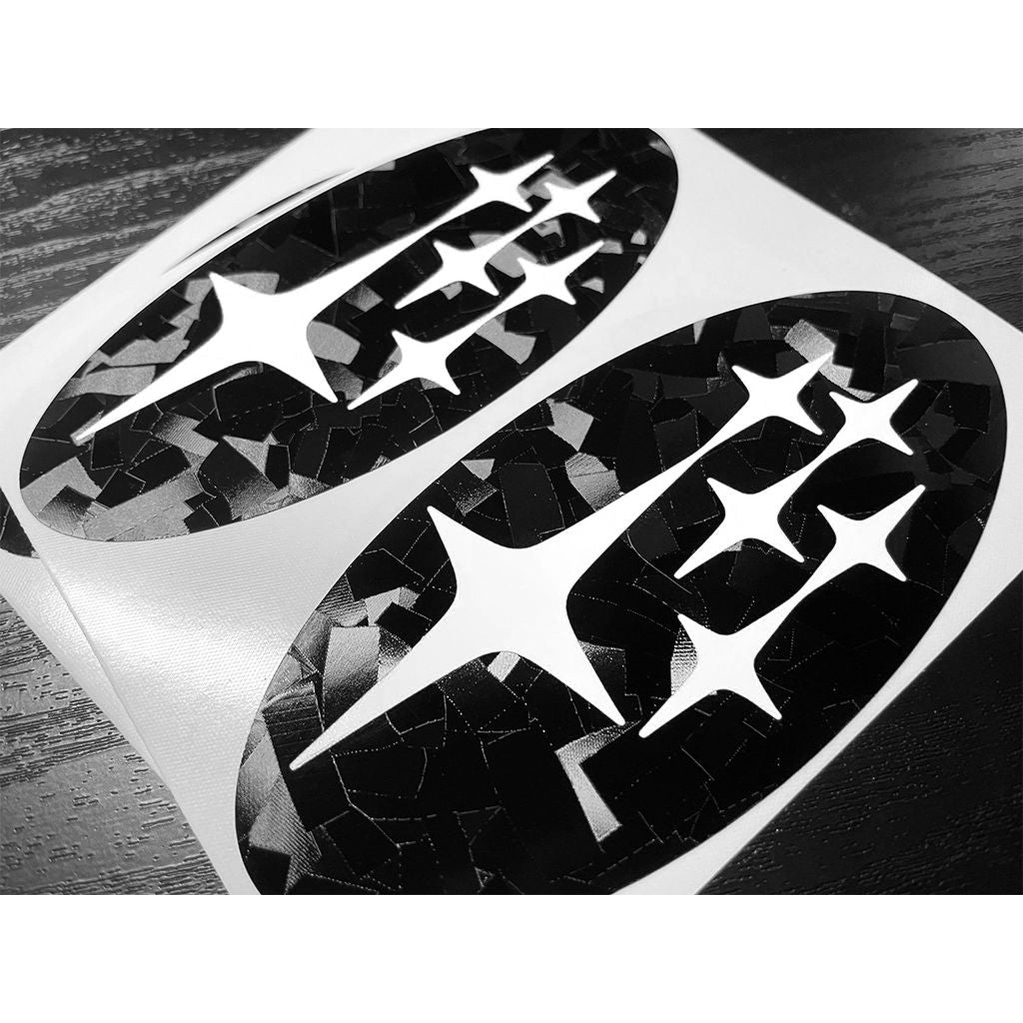 DTC Carbon Fiber Front and Rear Emblem Overlay Pair Subaru Legacy 2015-2018
