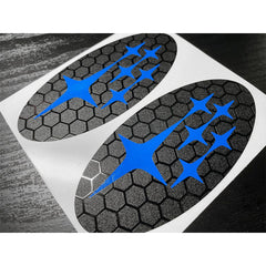 DTC Carbon Fiber Front and Rear Emblem Overlay Pair Subaru Legacy 2015-2018