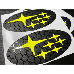 DTC Carbon Fiber Front and Rear Emblem Overlay Pair Subaru Legacy 2015-2018