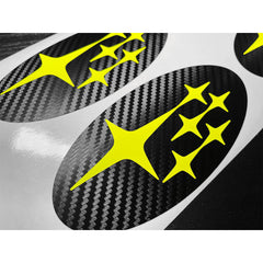 DTC Carbon Fiber Front and Rear Emblem Overlay Pair Subaru Legacy 2015-2018
