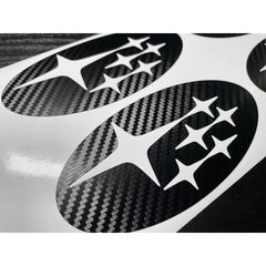 DTC Carbon Fiber Front and Rear Emblem Overlay Pair Subaru Legacy 2015-2018