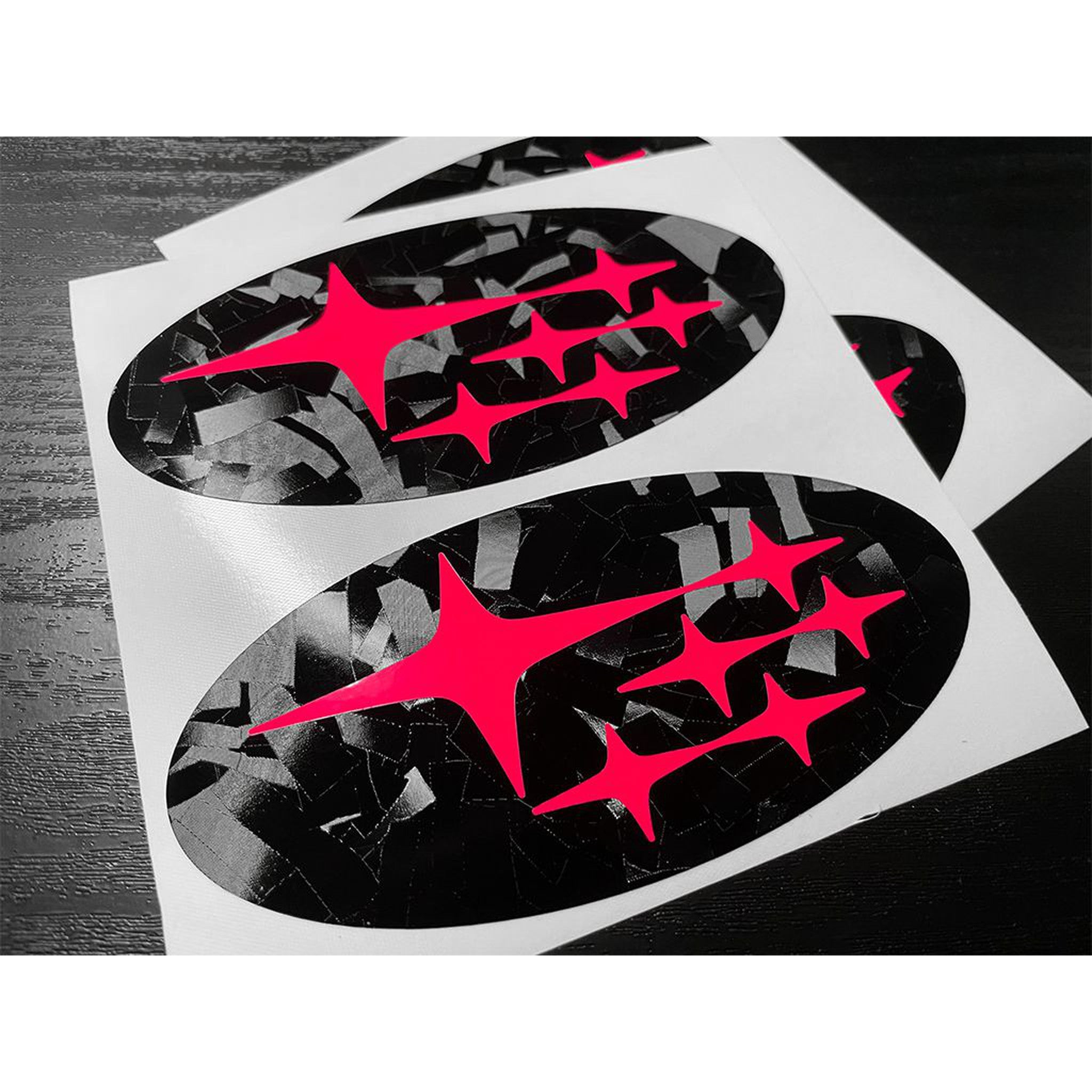 DTC Carbon Fiber Front and Rear Emblem Overlay Pair Subaru Legacy 2015-2018