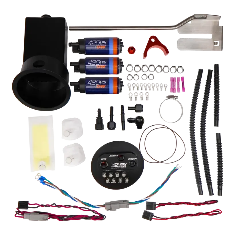 DeatschWerks X2 Surge Module with DW420 Pumps and Install Kit Nissan Skyline R33 / R34 1993-2002 | 9-421-7022