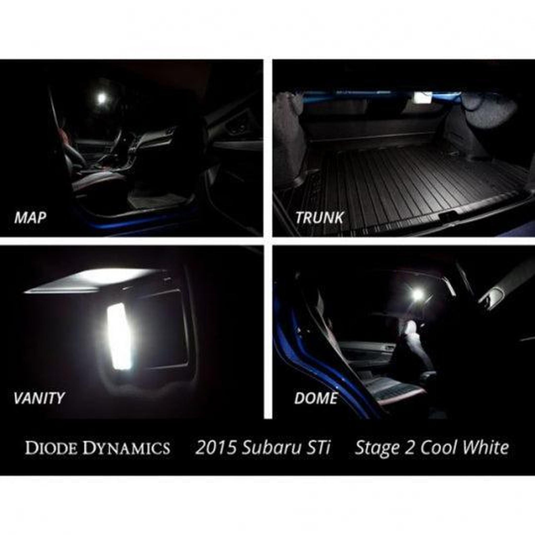 Diode Dynamics Stage 2 Cool White LED Interior Lighting Kit Subaru WRX / STI 2015-2026 | DD0267