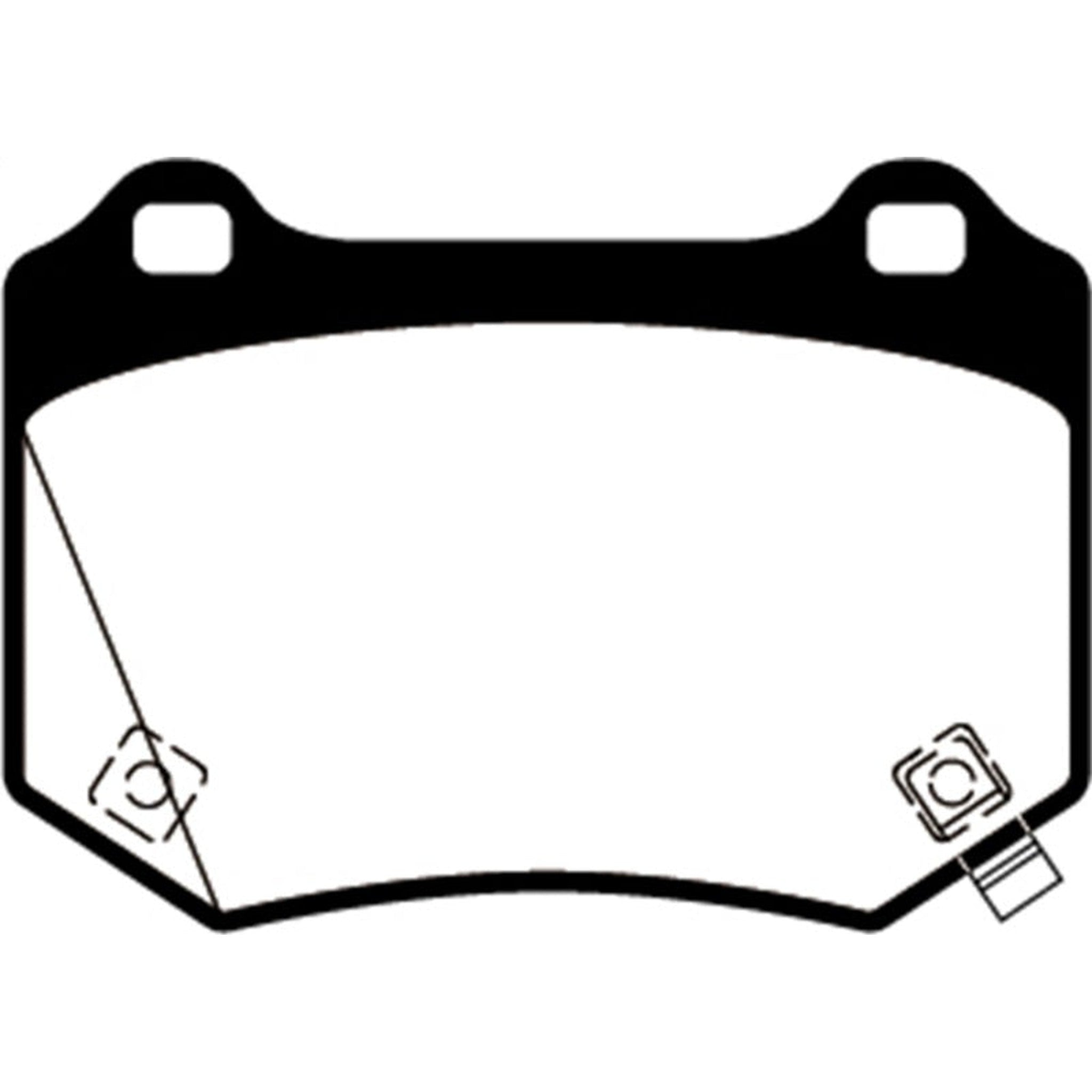 EBC 2018-2021 Subaru STI Redstuff Rear Brake Pads | DP32361C