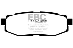 EBC Bluestuff NDX Full Race Rear Brake Pad Set BRZ / 86 / FR-S 2013-2020 | DP51758NDX