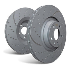 EBC GD Sport Drilled & Slotted Front Rotors Nissan Skyline R34 2.5 Turbo GT-T 1999-2002 | GD1273