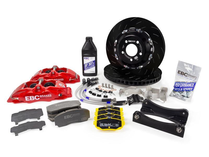 EBC Racing Yellow Apollo-4 Calipers 330mm Rotors Front Big Brake Kit Subaru BRZ 13-26 / Scion FR-S 13-16 / Toyota 86 17-26 | BBK031YEL-1