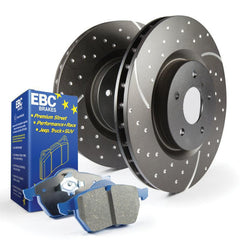 EBC S6 Bluestuff NDX Brake Pads and Gray GD Rotors Front Subaru STI 2005-2014 | S6KF1092