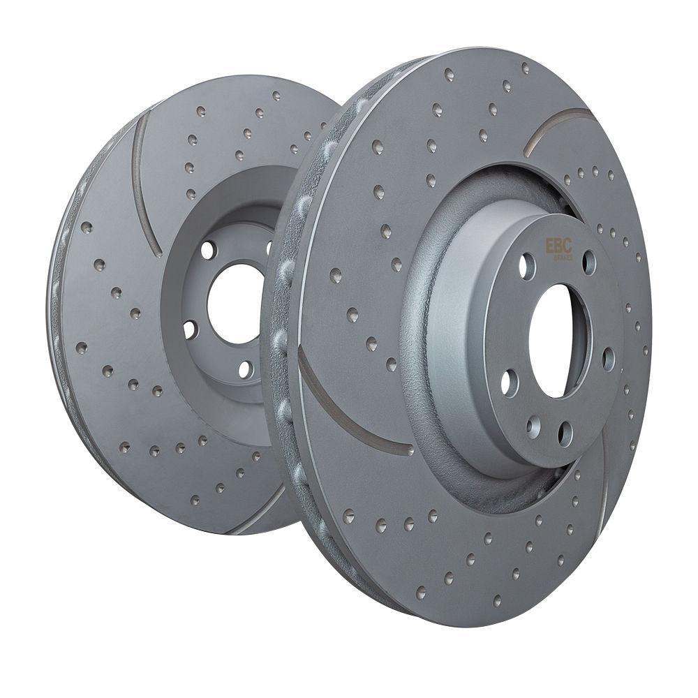 EBC Slotted and Dimpled Rear Brake Rotors Subaru STI 2005-2007 | GD1345