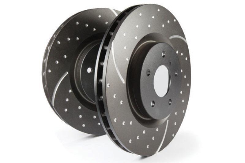EBC Slotted and Dimpled Vented Front Disc Brake Rotors Subaru Forester XT 2014-2018 | GD7408