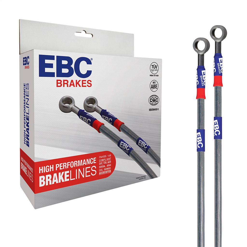 EBC Stainless Braided Front and Rear Brake Lines Nissan GT-R 2009-2024 | BLA7721-4L