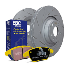 EBC USR Sport Slotted Rotors & Yellowstuff Brake Pads Kit Honda Civic Si 2017-2020 | S9KR1556