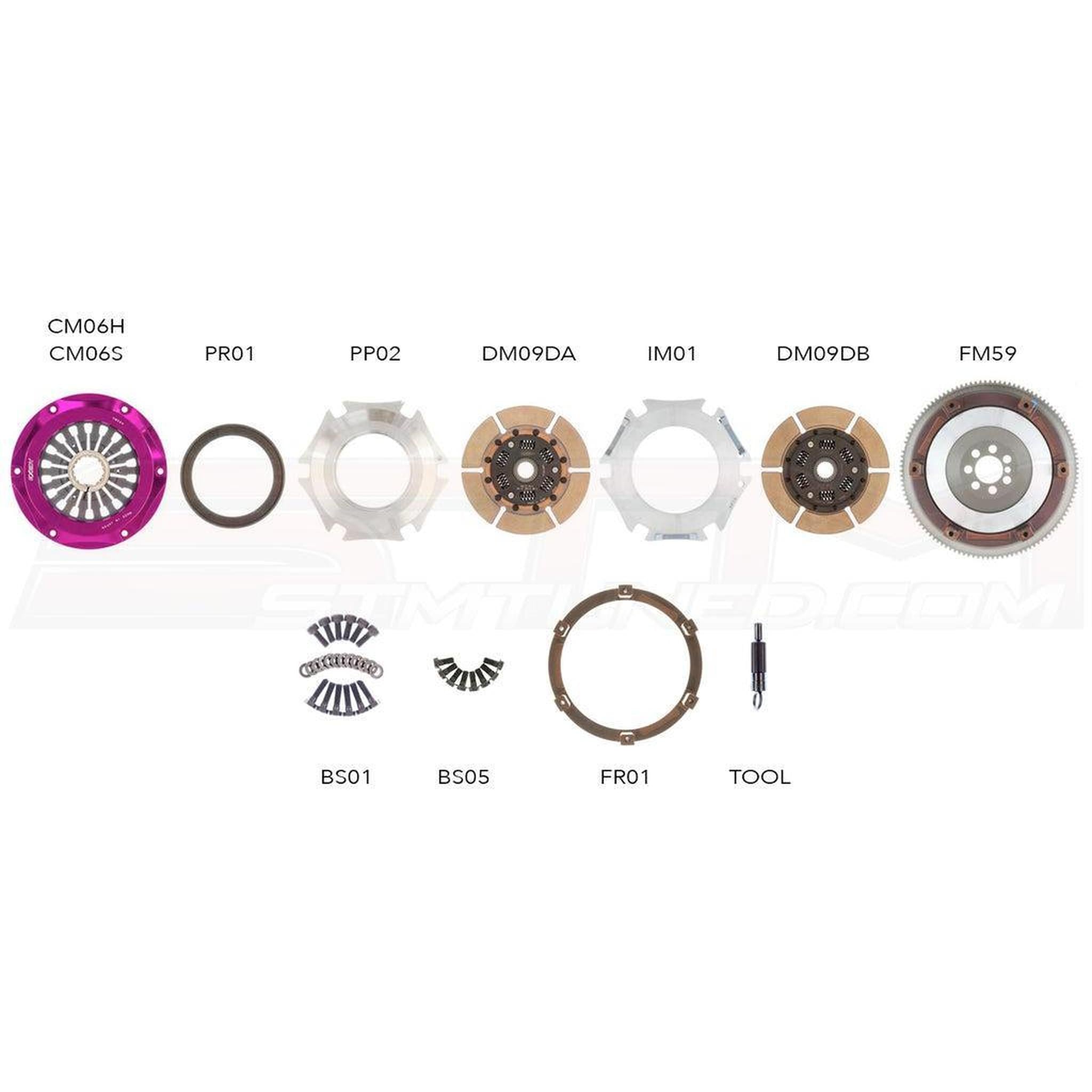 Exedy SD Cerametallic Stage 4 Twin Plate Clutch Kit Mitsubishi Evo X 2008-2015 | MM062SD