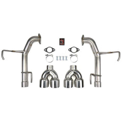 FactionFab Axle Back Exhaust Polished Tip WRX / STI 2011-2014 Sedan | 1.10111.1