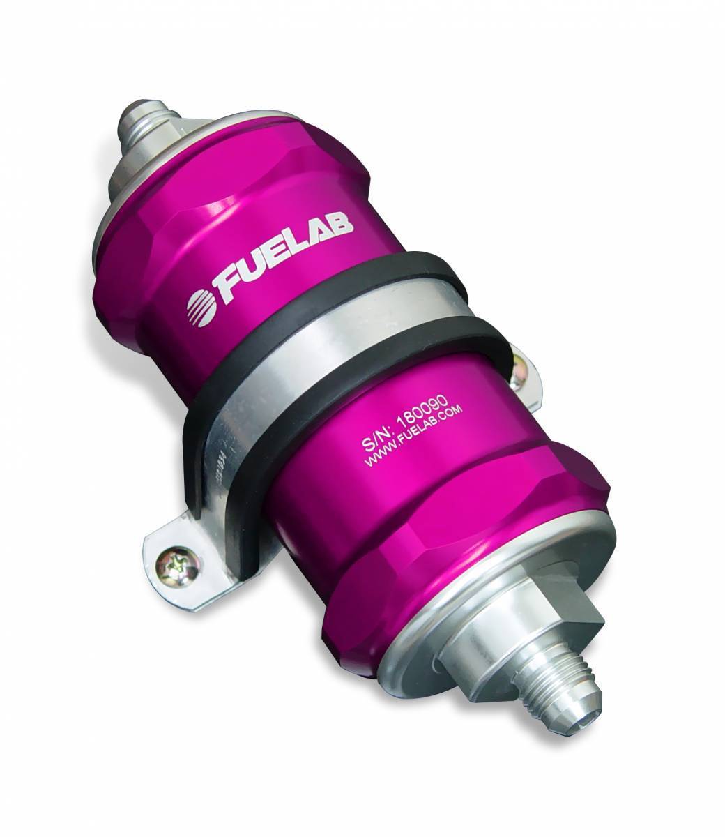 Fuelab 81803 In-Line Fuel Filter Purple | 81803-4