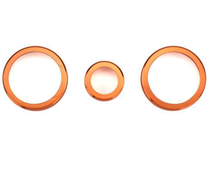 GCS Anodized Aluminum Climate Control Trim Orange 13-16 Scion FR-S / 13-20 Subaru BRZ / 17-19 Toyota 86 | FRSKNOB05