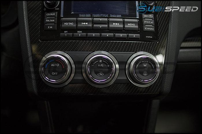 GCS Climate Control Trim Bezels 3pc Silver Subaru WRX / STI 2015-2021 | ACTRIM-SUBARU-SI