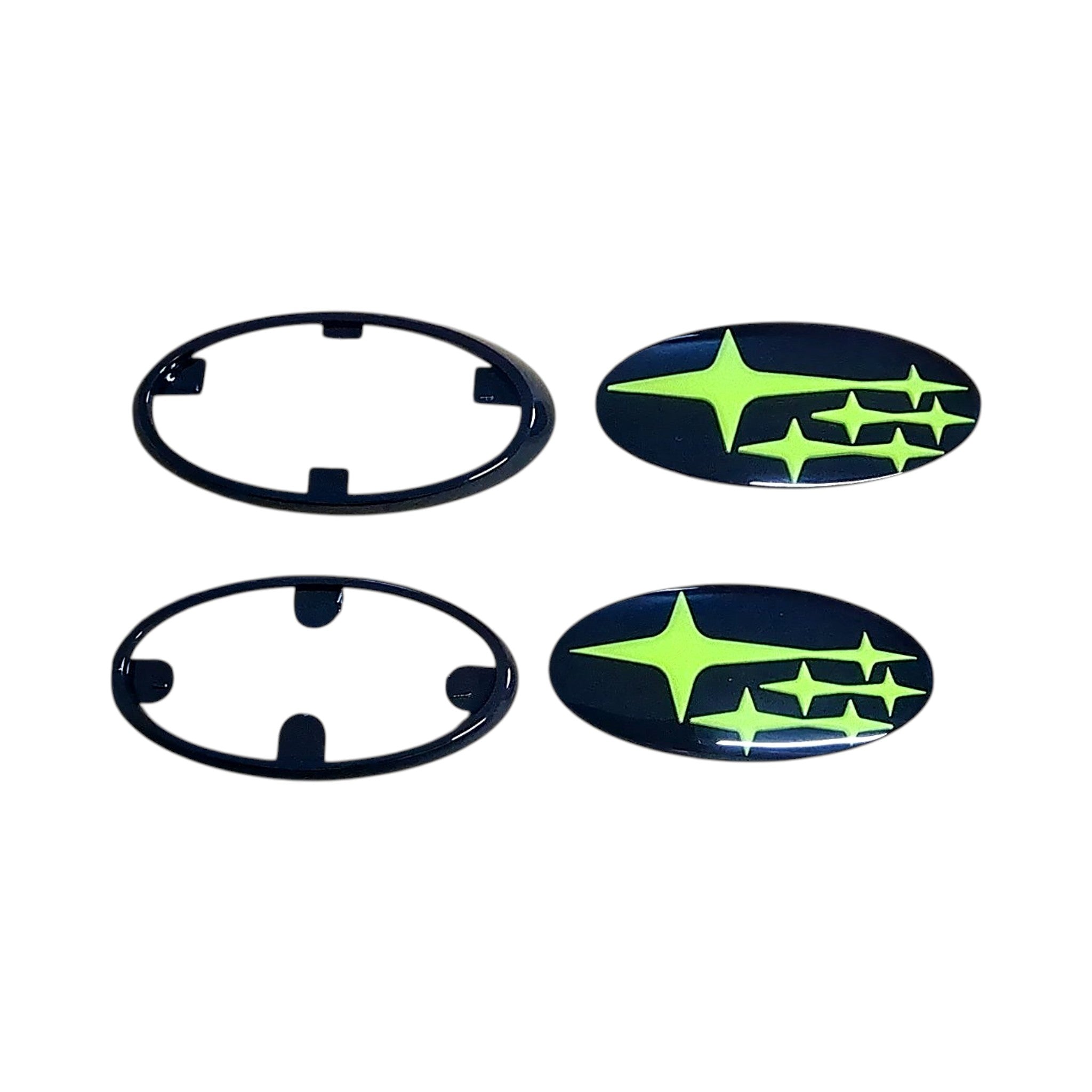 GCS Front and Rear Emblem Set Neon Stars WRX / STI 2015-2021 | 15WRXFRSET-NE