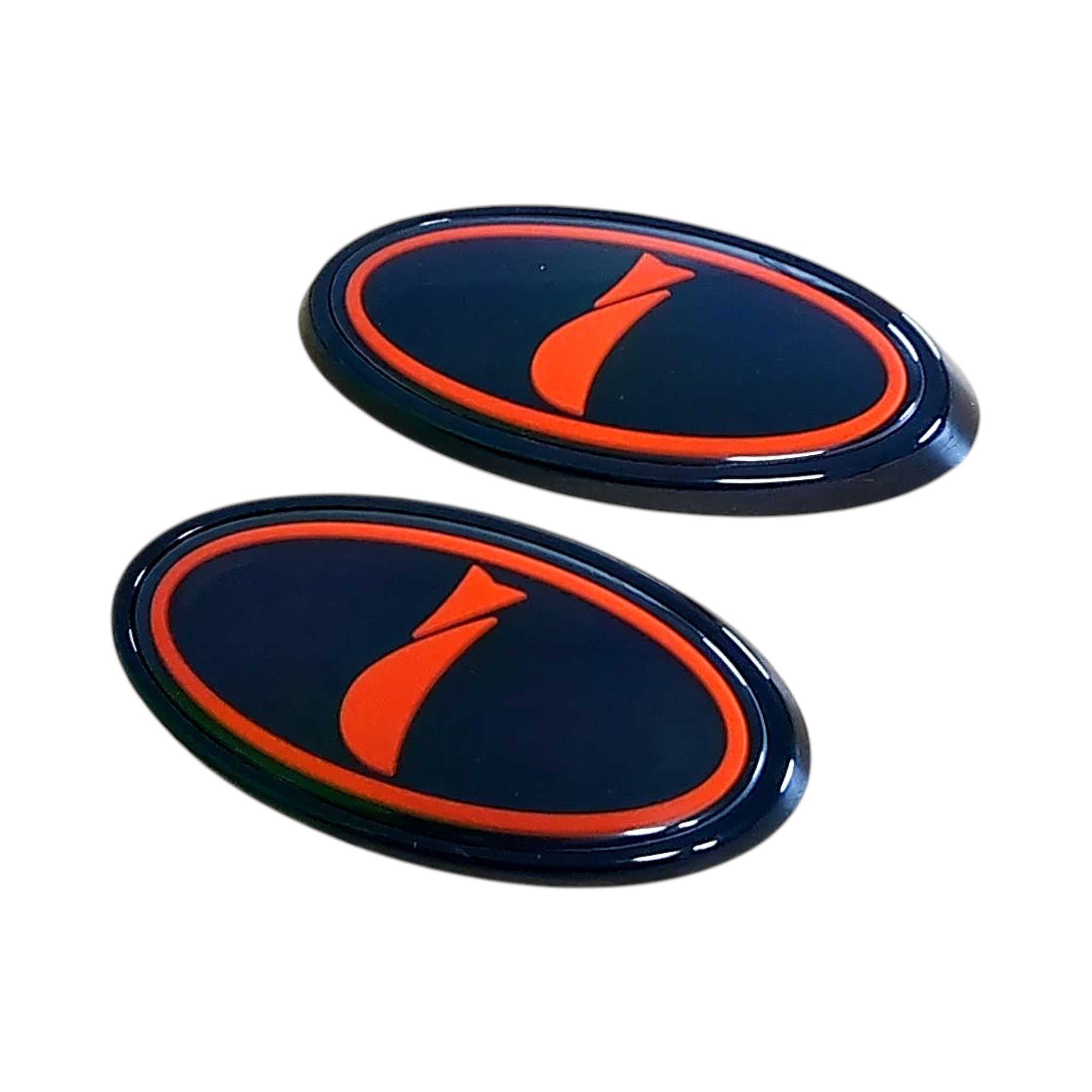 GCS Impreza i Throwback Front and Rear Emblems Red Logo WRX / STI 2015-2021 | 15IMPFRSET-RD