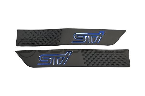 GCS STI Fender Emblems Blue Matte Subaru WRX / STI 2015-2021 | 15STIMBFEND-BLU