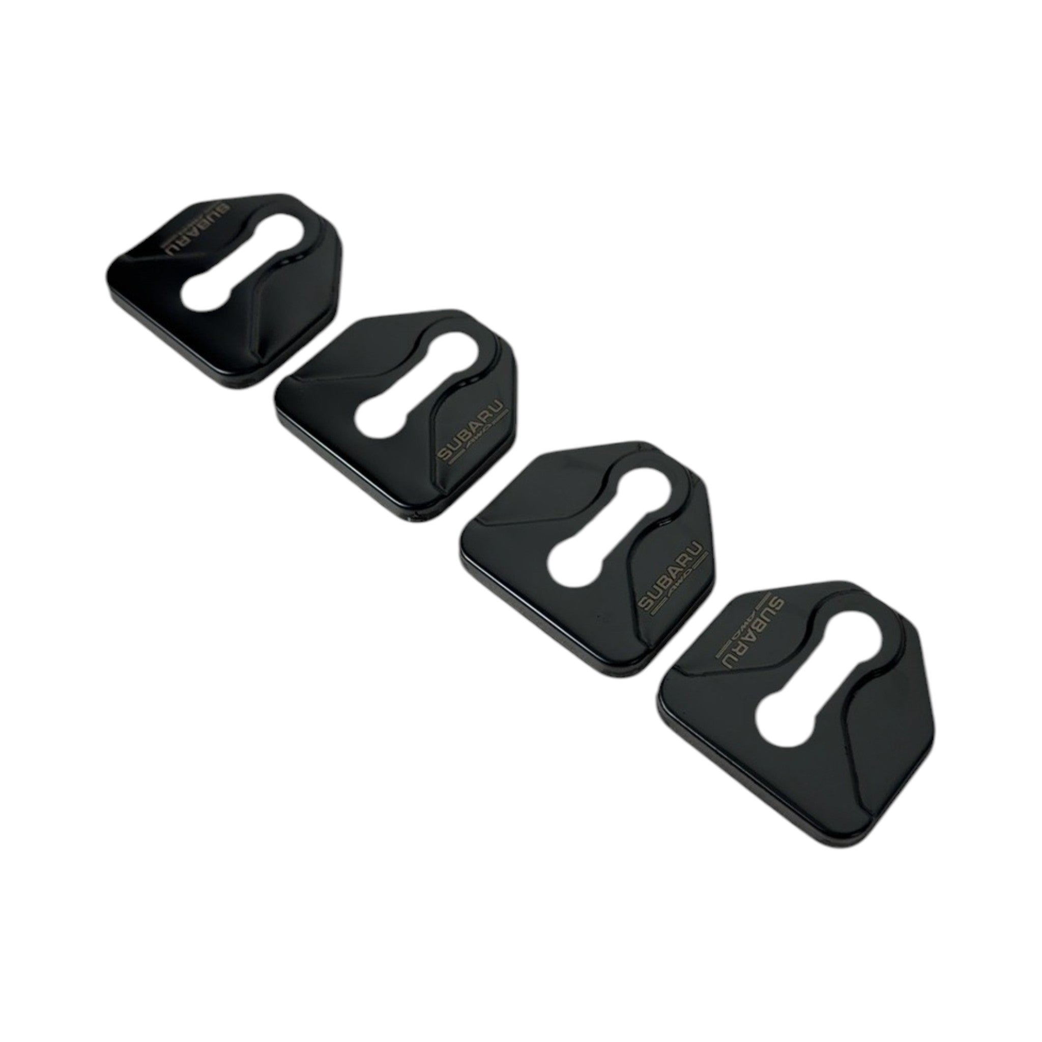 GCS Stainless Door Striker Cover Black Subaru Vehicles | GCS-DOORSTRIKER-BK